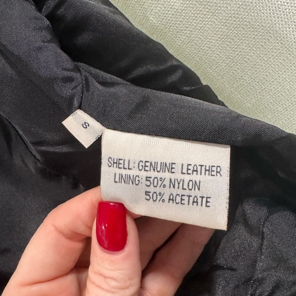 Vintage Black Leather Vest by Laurice - Picture 3 of 5